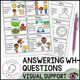 Answering Wh- Questions Visual Support for Speech Therapy