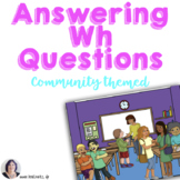Answering Wh Questions in the Community for Speech