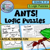 Ant Activities - Logic Puzzles - Insect Printables  - fast