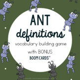 Ant Picnic Game Board, Definitions, & BOOM™ Cards for Lang