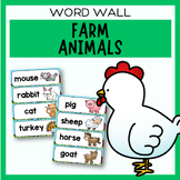 Farm Animal Word Wall | Farm Animal Names Flashcards