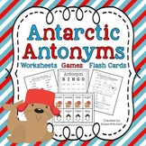 Antarctic Antonyms - worksheets, games, and flashcards