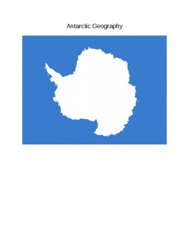 Preview of Antarctic Geography