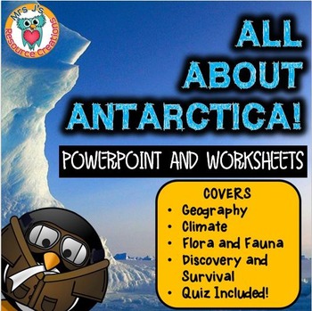 Preview of Antarctica Unit - Antarctica Activities and Resource Pack