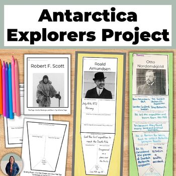 Preview of Antarctica Explorers Biography STEM Project about the History of Antarctica