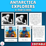 Antarctica Explorers and Scientists Montessori 4 part Cards