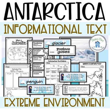 Preview of Antarctica Informational Text Planners and Rubrics