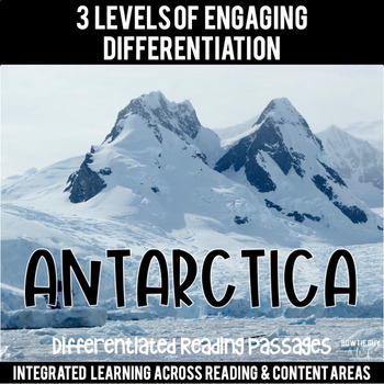 Preview of Antarctica Reading Passages Leveled Texts about the Continents