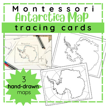 Preview of Antarctica Map Tracing Card