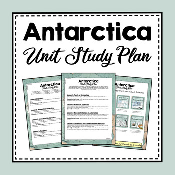 Preview of Antarctica Unit Study | Antarctica Unit Plan | Antarctica Lesson Plans