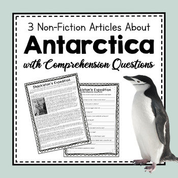 Preview of Antarctica Unit Study | Nonfiction Articles About Antarctica With Questions