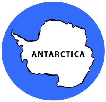 Preview of Antarctica outline map 24 inches