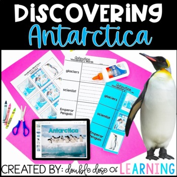 Preview of Continents: Antarctica Research Unit with PowerPoint