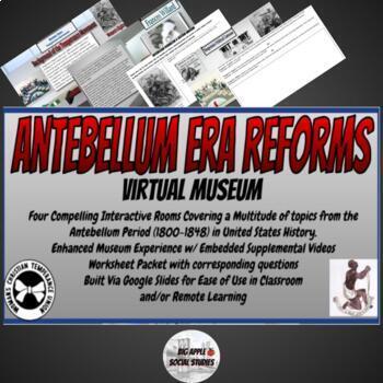 Preview of Antebellum Era Virtual Museum (Temperance, Abolition, Transcendentalism, SGA)