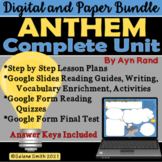 Anthem by Ayn Rand Complete Unit - Digital and Paper Bundle