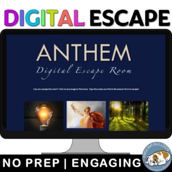 Preview of Anthem by Ayn Rand Digital Escape Room Review Game Activity