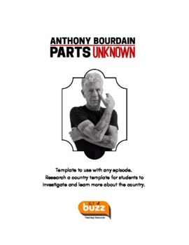 Preview of Anthony Bourdain. Parts Unknown. CNN.  Video. Geography. ESL. EFL. ELA.