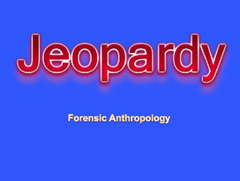 Preview of Anthropology Jeopardy Game