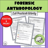 Anthropology Lab Activity for Forensics or Anatomy | No Pr