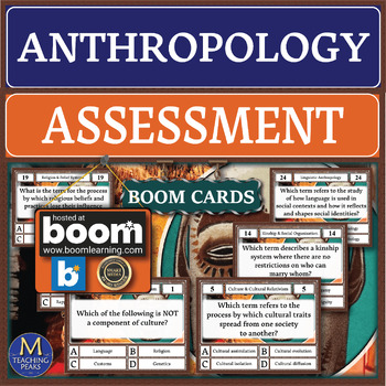 Preview of Anthropology: Assessment Boom Cards