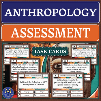 Preview of Anthropology: Assessment Task Cards