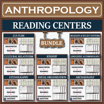 Preview of Anthropology Series: Reading Centers Bundle