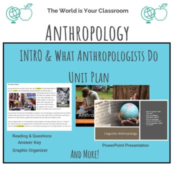 Preview of Anthropology Unit Introduction: PPT, Notes, Reading, & MORE Bundle