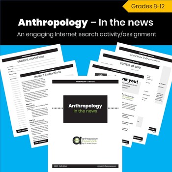 Preview of Anthropology - in the news: A Internet search activity