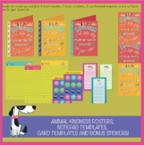 Anti Animal Abuse posters, cards and writing templates bundle.