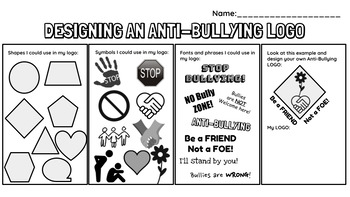 anti bullying slogans logos
