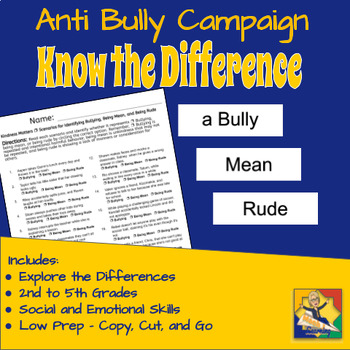 Anti Bully Campaign Know The Difference Between Rude Mean And A Bully