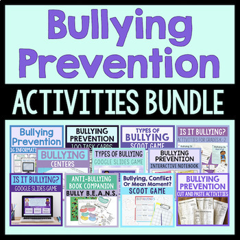Preview of Anti-Bullying Activities, Lessons, Games & Worksheets For Bullying Prevention