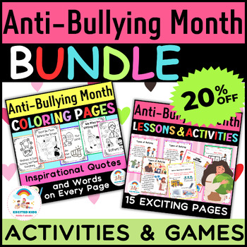 Preview of Anti-Bullying Activities Pack | National Bullying Prevention Month BUNDLE