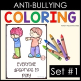 Anti-Bullying Activities Posters with Quotes and Coloring Pages