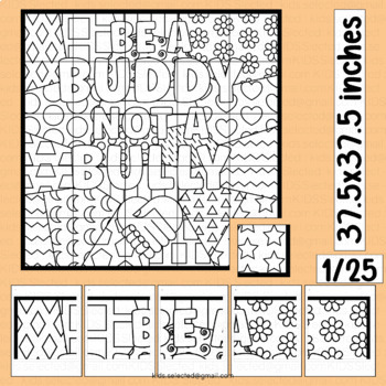 Preview of Anti Bullying Bulletin Board Coloring Pages Activities Poster Craft Pink Shirt