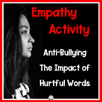 Preview of Anti Bullying Empathy Activity - Bullying Prevention - Hurtful Words