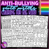 Anti-Bullying Inspirational Quote Coloring Pages and Posters