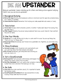 anti bullying lesson buddy or bully worksheet activity lesson