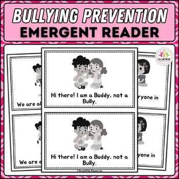 Preview of Anti Bullying Mini Book for Emergent Readers - Pink Shirt Day, Kindness