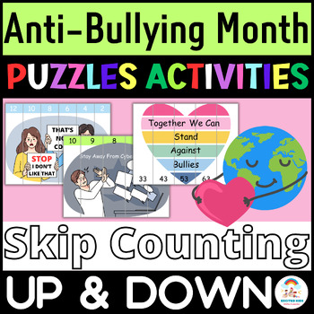 Preview of Anti-Bullying Puzzles Activities | Skip Counting & Counting Up, Down