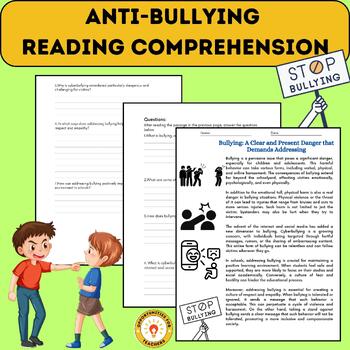 Preview of Anti-Bullying Reading Comprehension