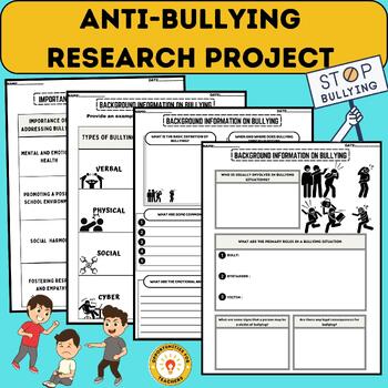 Preview of Anti-Bullying Research Project Template