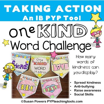 Preview of Anti-Bullying Taking Action-One Kind Word Challenge
