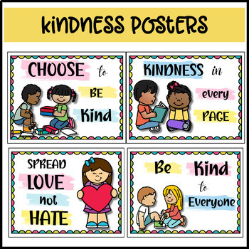 Anti-Bullying & kindness Activities Posters Bulletin Board Classroom ...