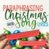 Anti Plagiarism Paraphrasing Activity with Christmas Carols
