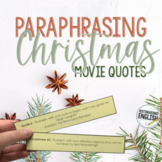Anti Plagiarism Paraphrasing Activity with Christmas Movie Quotes