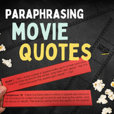 Anti Plagiarism Paraphrasing Activity with Movie Quotes