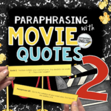 Anti Plagiarism Paraphrasing Activity with Movie Quotes 2