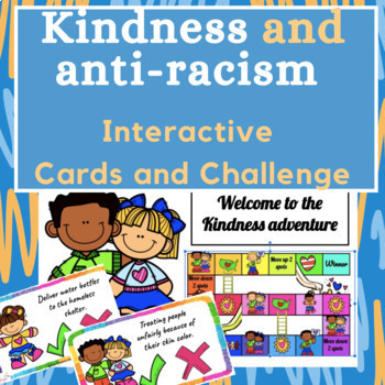 Preview of Anti-Racism and Kindness awareness Virtual Challenge & Cards - Distance Learning