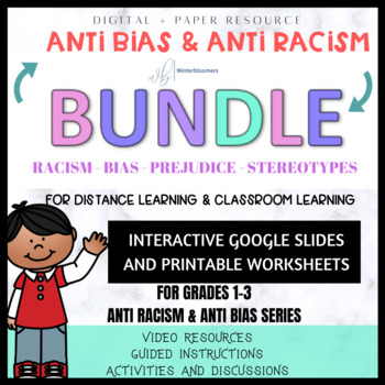 Preview of Anti-bias & Anti-racism bundle for primary grades// All units combined